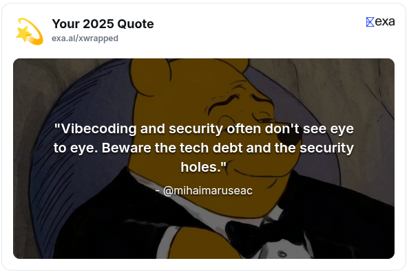 I still stand by this